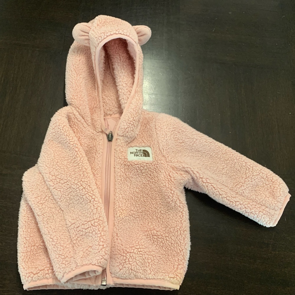 North face light pink fleece